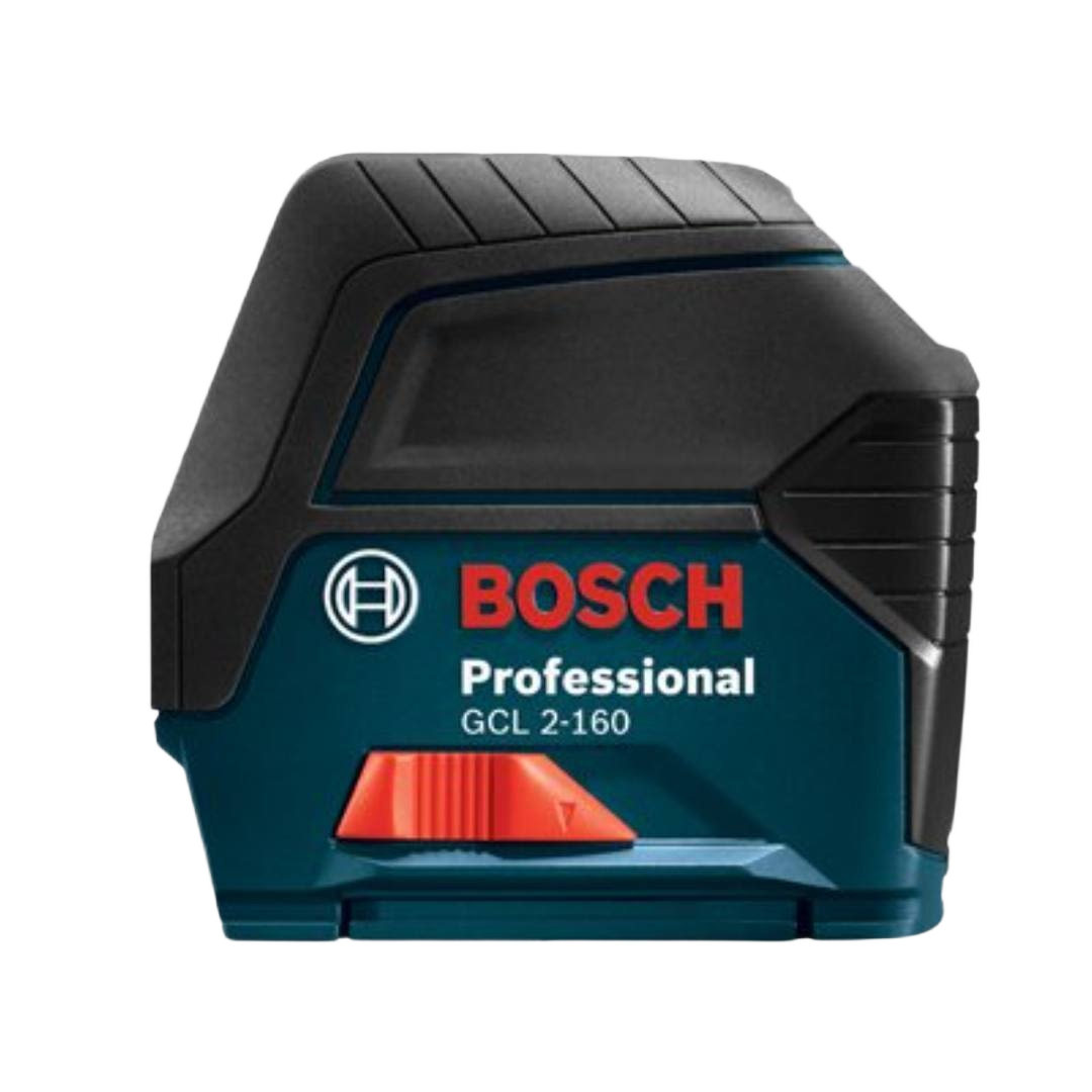 Compact Bosch leveling tool with self-leveling cross lines and plumb points for accurate home improvement projects