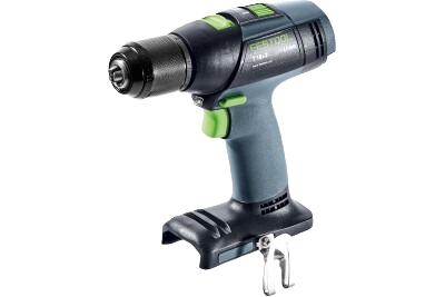Cordless drill with ergonomic blue and green handle designed for precision drilling in tools and home improvement tasks
