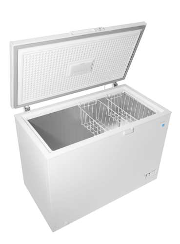 10 Cuft Chest Freezer, 2 Baskets, Up Front Temp Control, 5 Yr Warranty