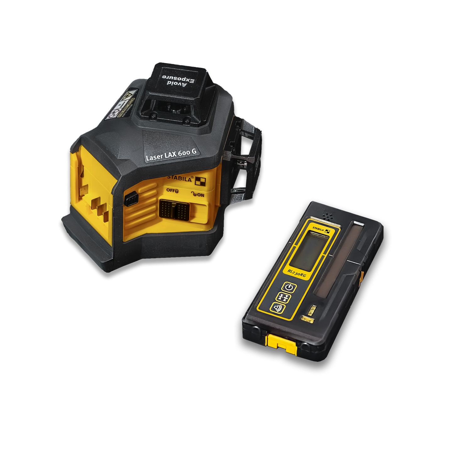 Stabila LAX 600 G + REC 230 RG Multi-Line Laser & Line Receiver Kit
