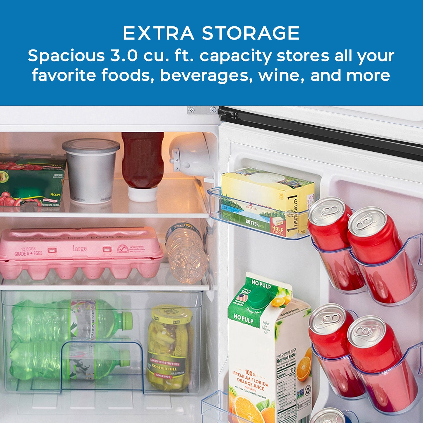 Avanti 3.0 Cu. Ft. Retro Compact Refrigerator - Black