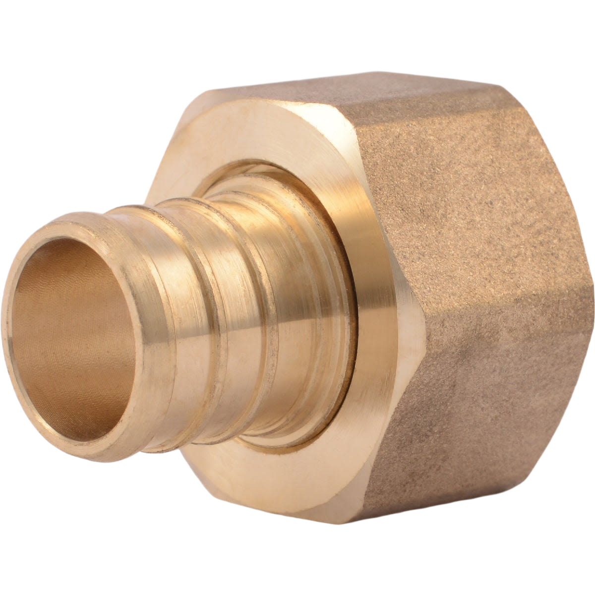 Brass straight swivel adapter with threaded fitting for plumbing and pipes & fittings in home improvement collections