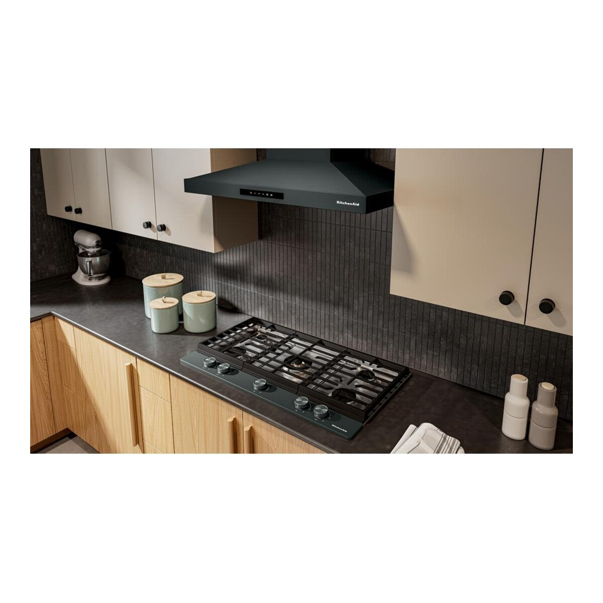 KitchenAid® 36  in. Gas Cooktop with 5 Burners and Integrated Wok Grate