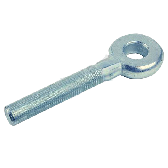 Zinc-plated eye bolt with threaded shaft for John Deere parts in nuts, bolts, and washers collection under $50