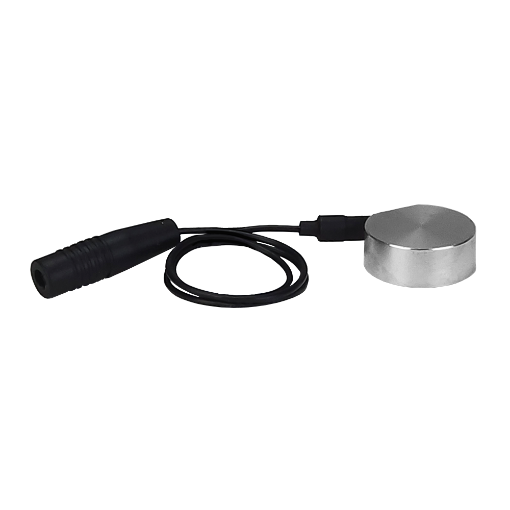 Compact metal CNC mini touch plate with black cable and connector, ideal for woodworking and CNC tool setups under $50 collections