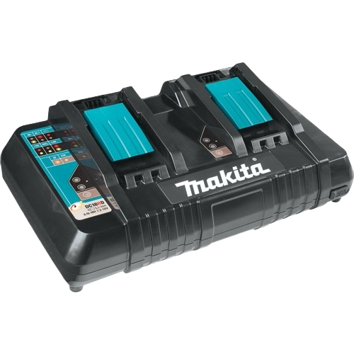 Dual port rapid charger for Makita 18 Volt Lithium-Ion batteries in power tool accessories collection