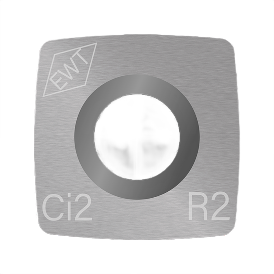 Square carbide cutter with central hole and engraved markings for woodworking tools under $50 collections