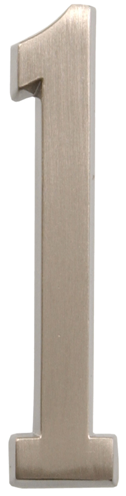 Hillman 4" Adhesive House Number 1 Nickel, 2-Pack