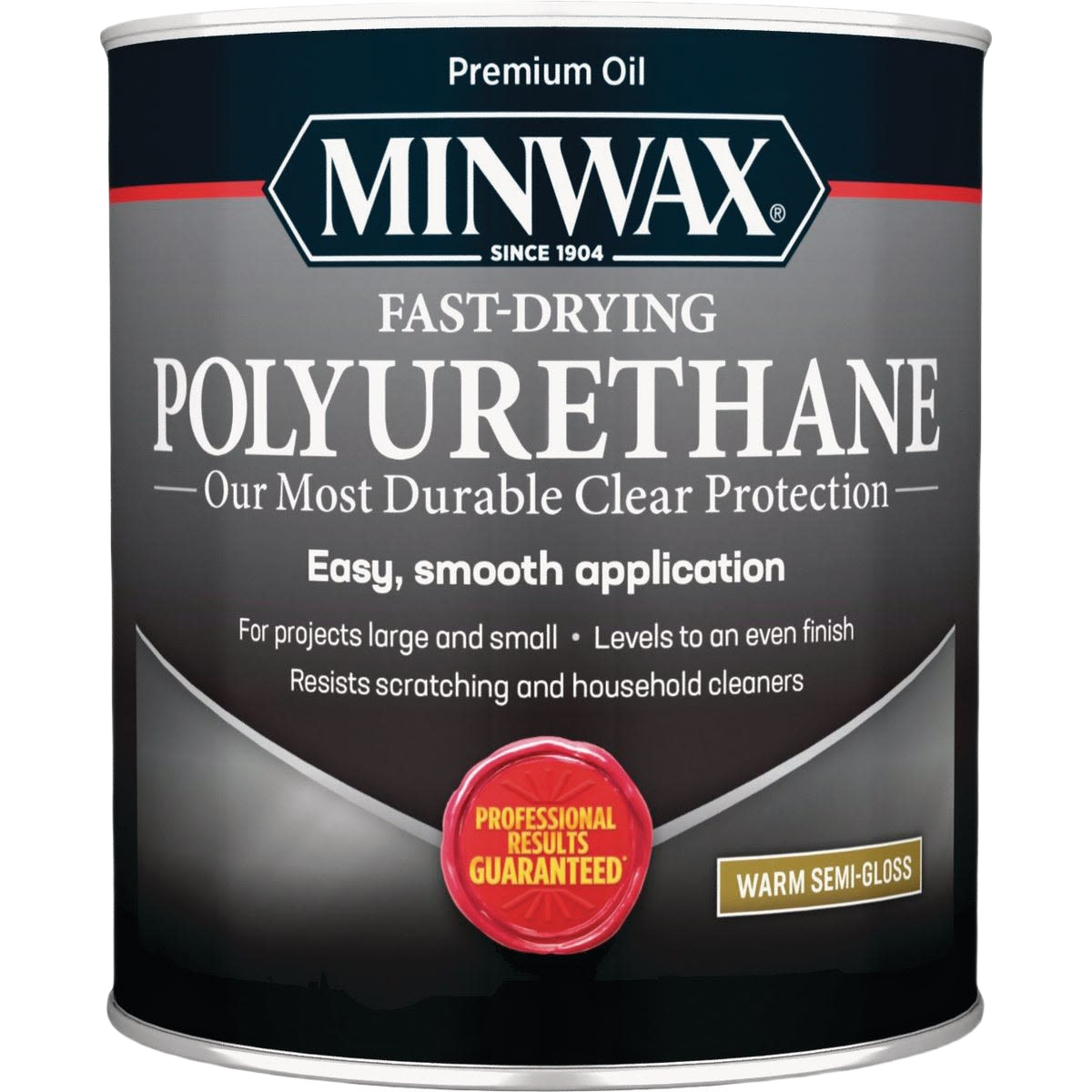 Minwax semi-gloss fast-drying polyurethane can for interior wood finishing under $50 Home Improvement supplies