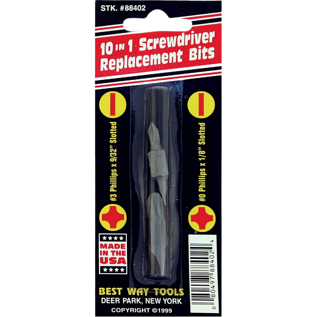Set of Best Way Tools double-end bits for screwdrivers, included in Tool Accessories and Under $25 collections for home improvement.