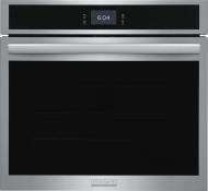 Stainless steel electric wall oven with digital display and total convection in kitchen appliances and wall ovens collection