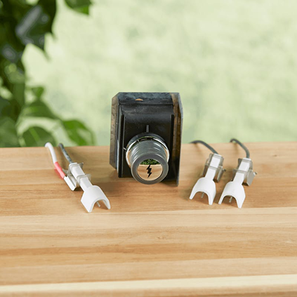 Igniter kit with mounted control panel and wiring for gas grills in outdoor living and grill accessories collections