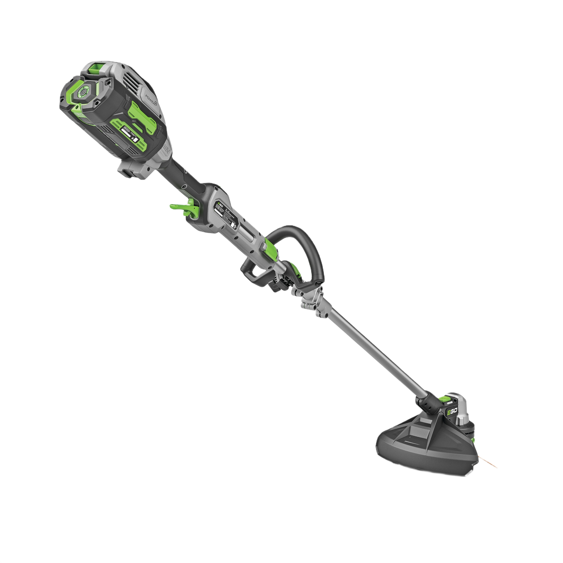 Cordless electric string trimmer with POWERLOAD™ technology, battery, and charger in outdoor power equipment collection
