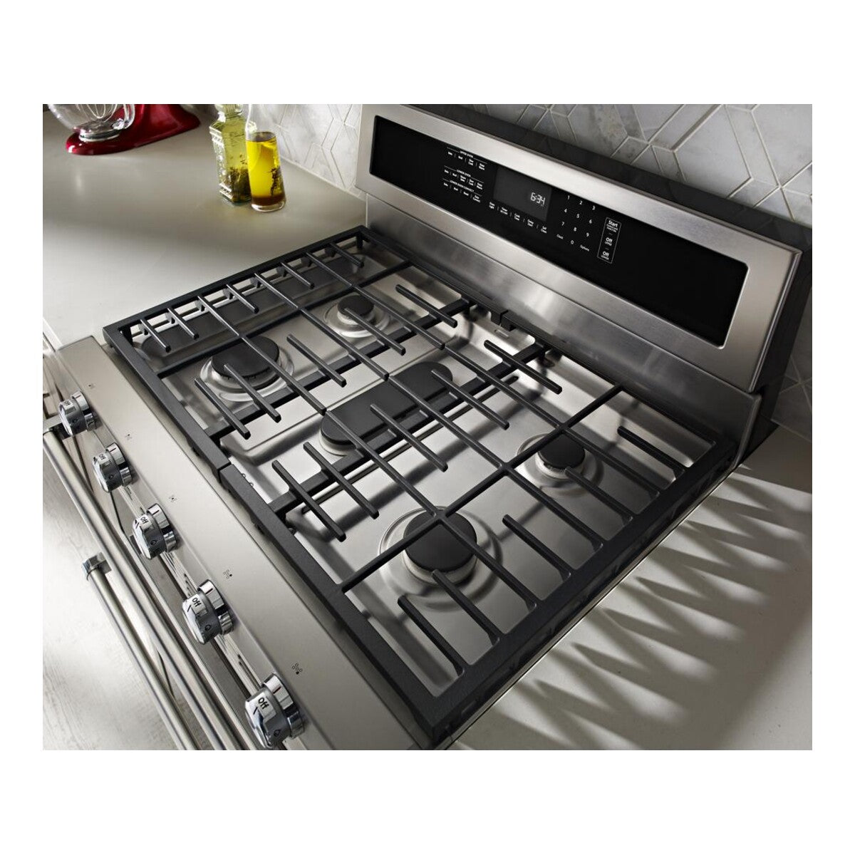 30-Inch 5 Burner Dual Fuel Double Oven Convection Range