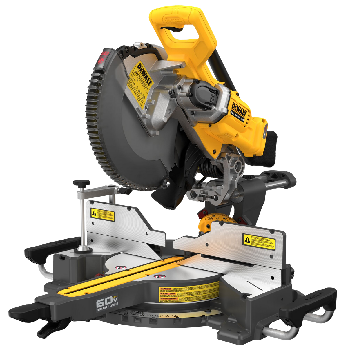 DEWALT 60V MAX* 12" Brushless Cordless Double Bevel Sliding Miter Saw (Tool Only)