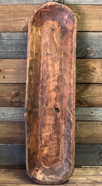 Hand-carved Spanish Oak bowl with rustic finish, natural textured wood, featured in home decor and wall accents collection
