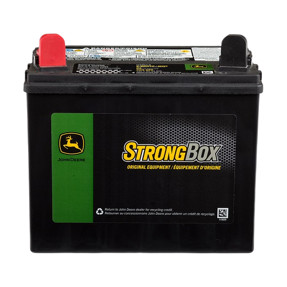 John Deere TY25221B 12 Volt Battery, Wet Charged, 30 Ah, 350 CCA, U1 BCI