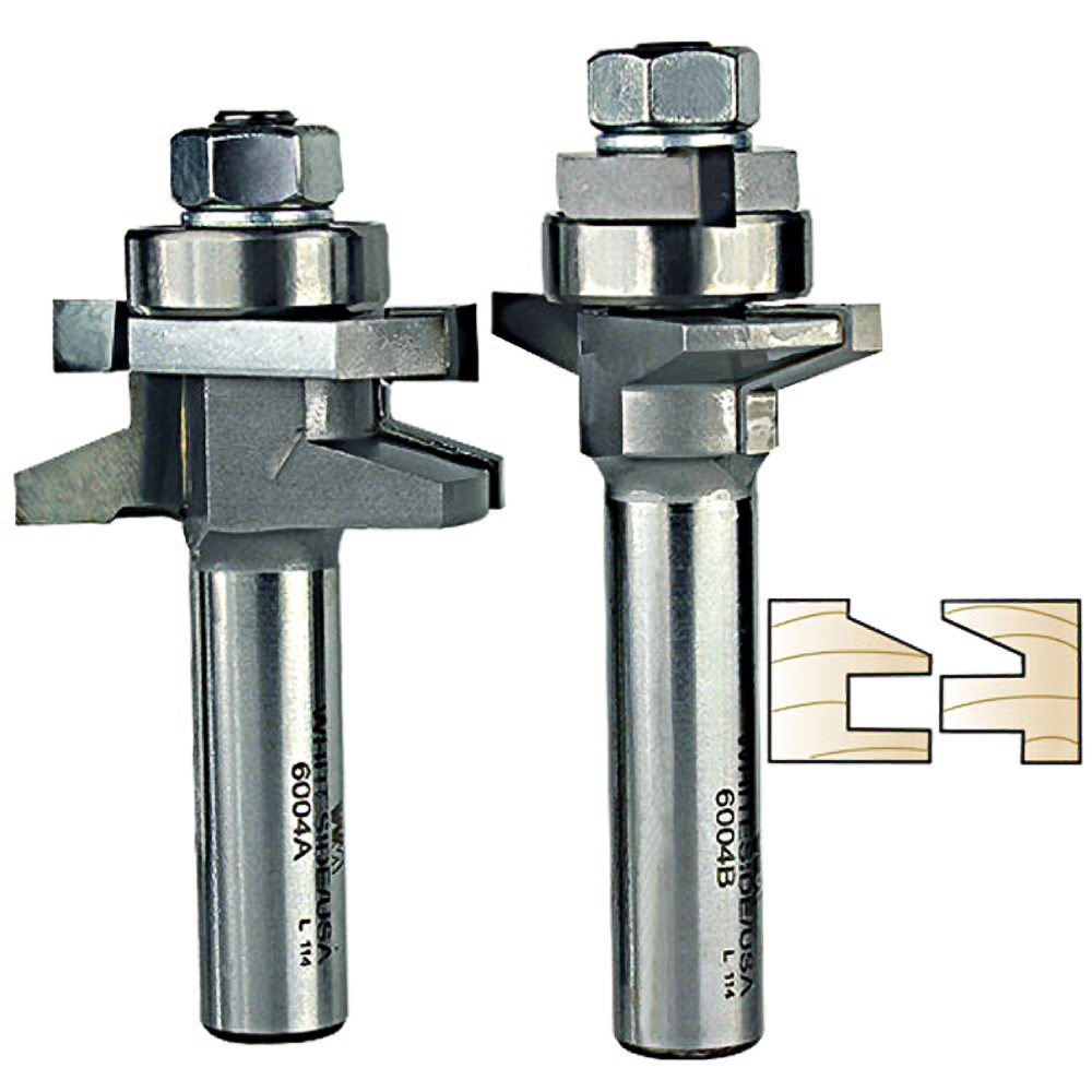 Pair of steel router bits for stile and rail joints in Tool Accessories and Power Tool Accessories collections