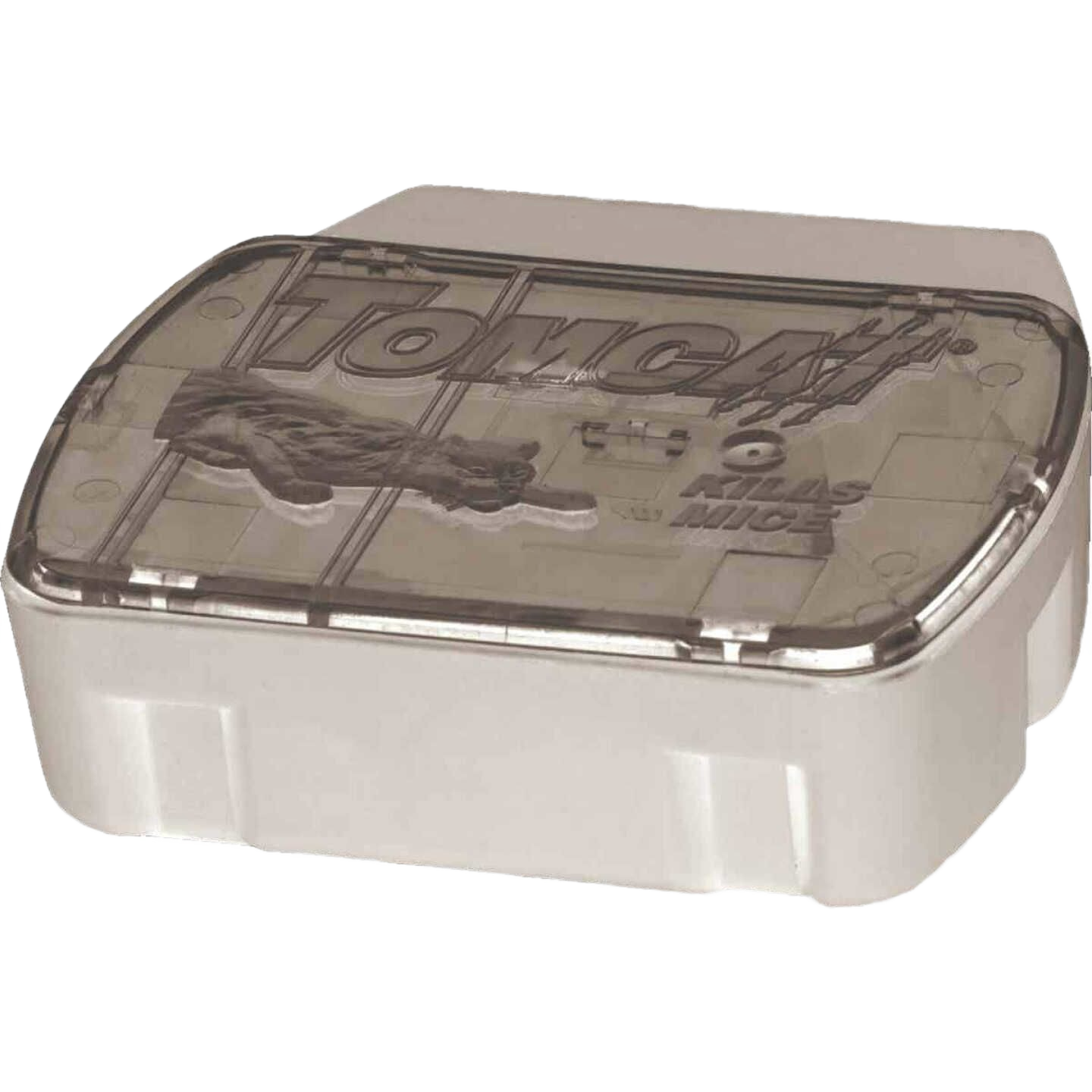 Compact refillable bait station with child and dog resistant design for safe rodent control in lawn and garden use