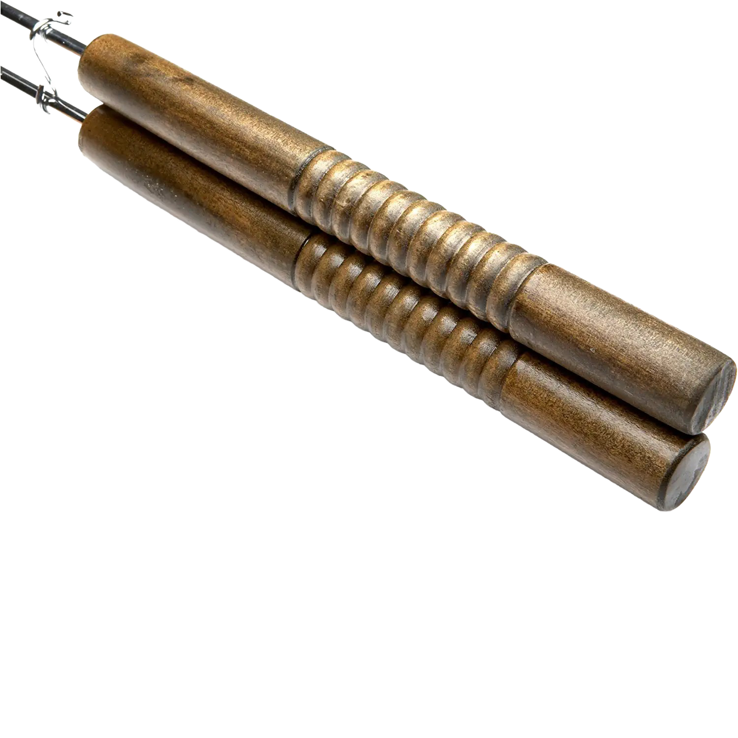 Pair of wooden handles with metal hooks for grilling tools and outdoor cooking accessories under $50