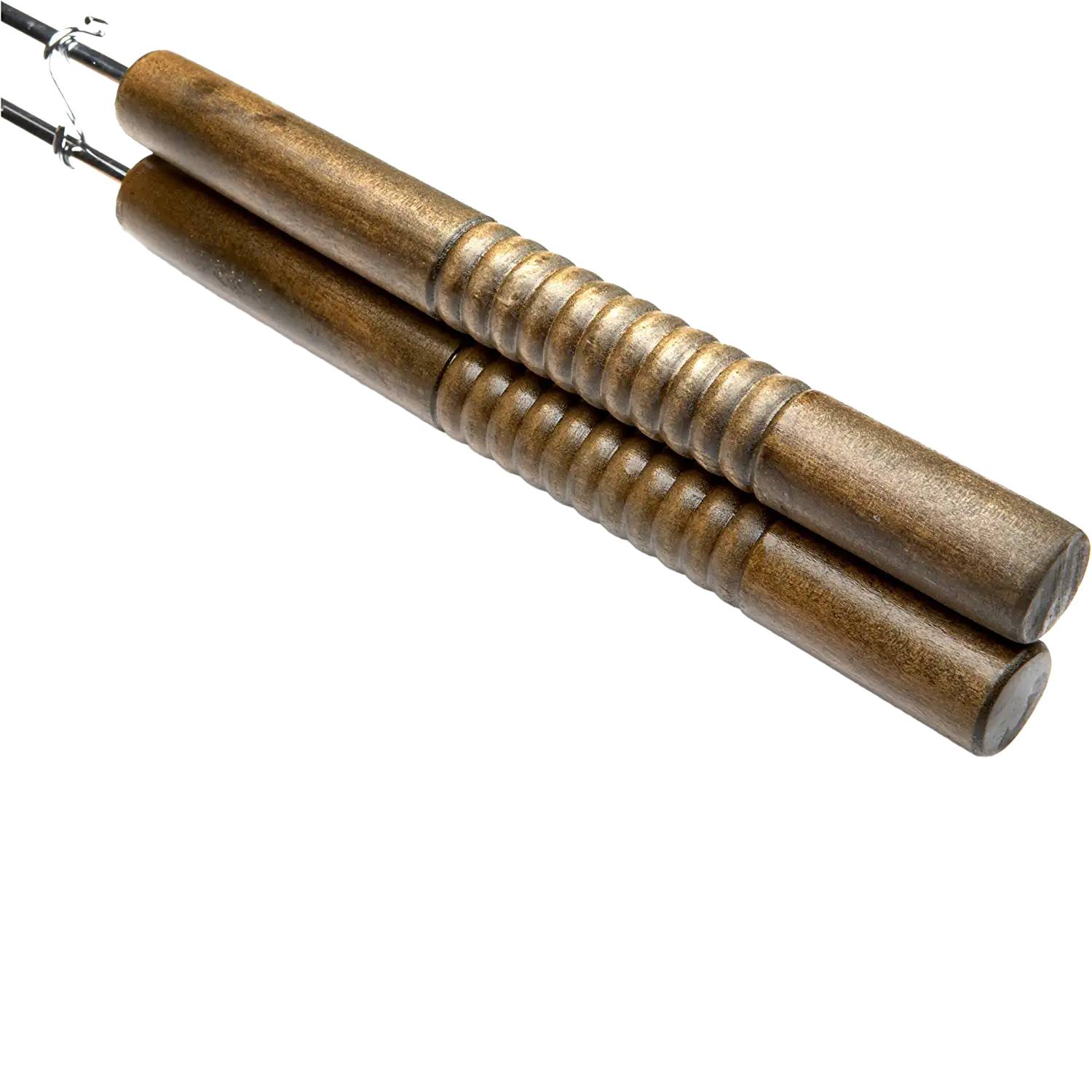 Pair of wooden handles with metal hooks for grilling tools and outdoor cooking accessories under $50