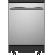 Portable stainless steel dishwasher with sleek handle and caster wheels in Dishwashers and Kitchen & Kitchenware collections