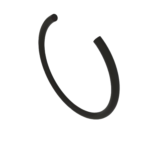 Black metal snap ring for secure fastening in John Deere parts and lubricants collections under $50
