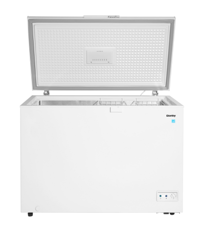 10 Cuft Chest Freezer, 2 Baskets, Up Front Temp Control, 5 Yr Warranty