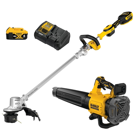 DEWALT 20V MAX XR Folding Trimmer & Blower Combo Kit – Hartville  display picture 1