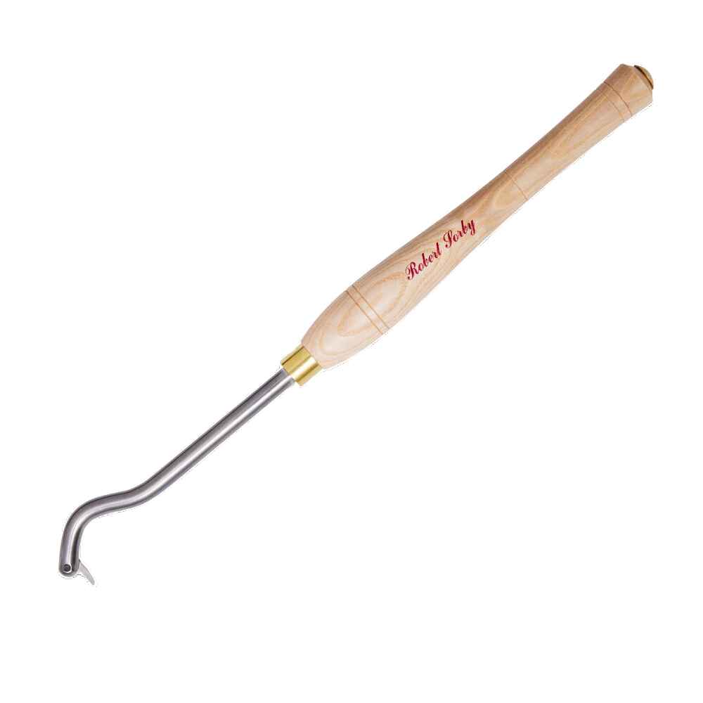 Woodworking tool with swan neck blade and polished wooden handle included in Robert Sorby tools collection under $100