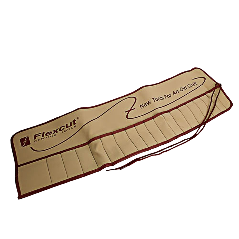 Canvas tool roll with multiple pockets and tie closure for organized tool storage in home improvement projects