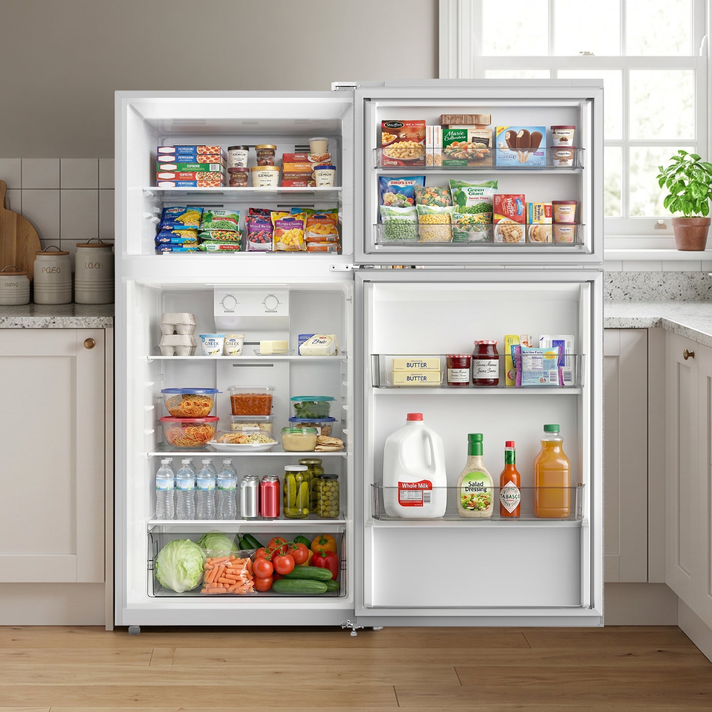 Element Electronics 14.2 cu. ft. Top Freezer Refrigerator - White, ENERGY STAR (ERT14CSCW)