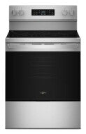 30-inch stainless steel electric range with digital controls, glass cooktop, and Air Cooking Technology in ranges collection