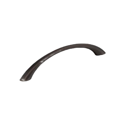 Oil-rubbed bronze cabinet pull with sleek curved design for furniture and hardware collections under $50 and home improvement