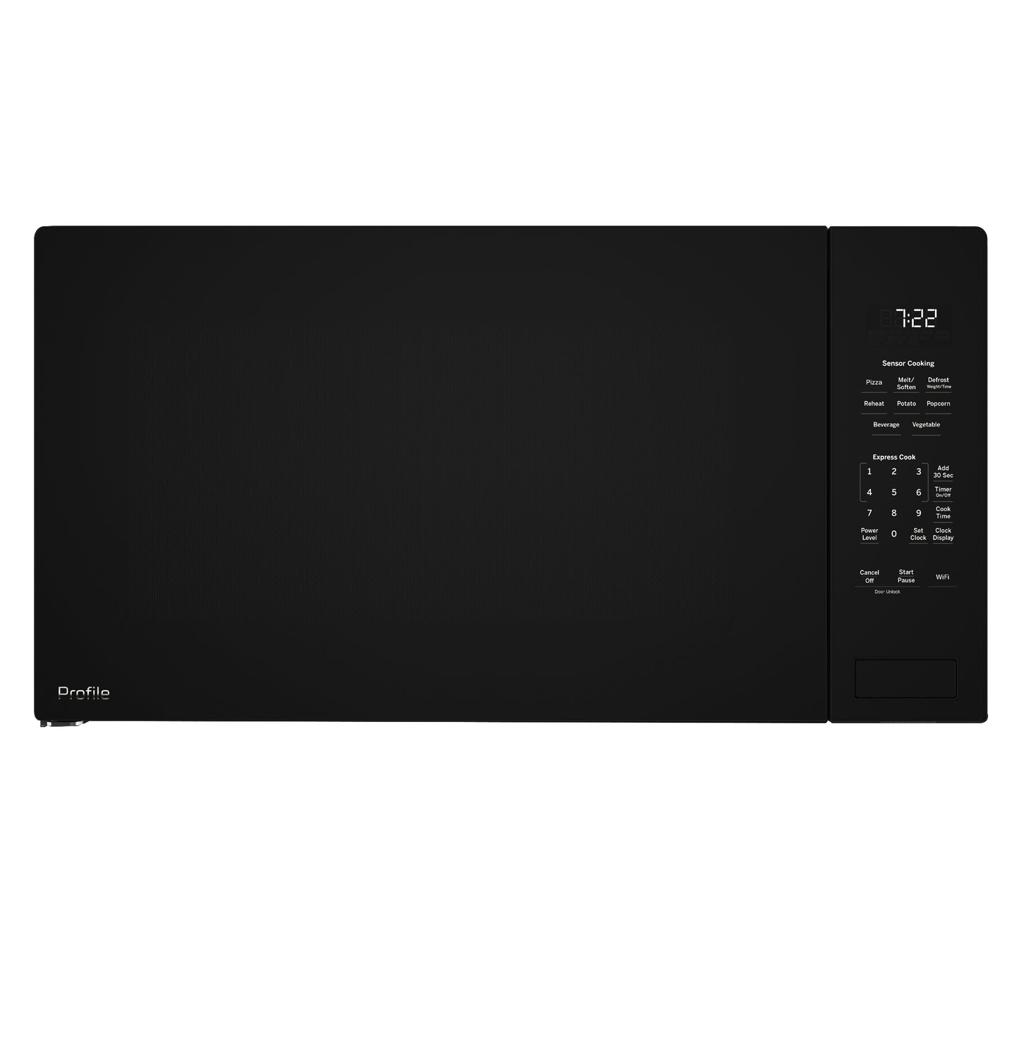 Built-in black sensor microwave oven with sleek digital control panel from microwaves and kitchen appliances collections