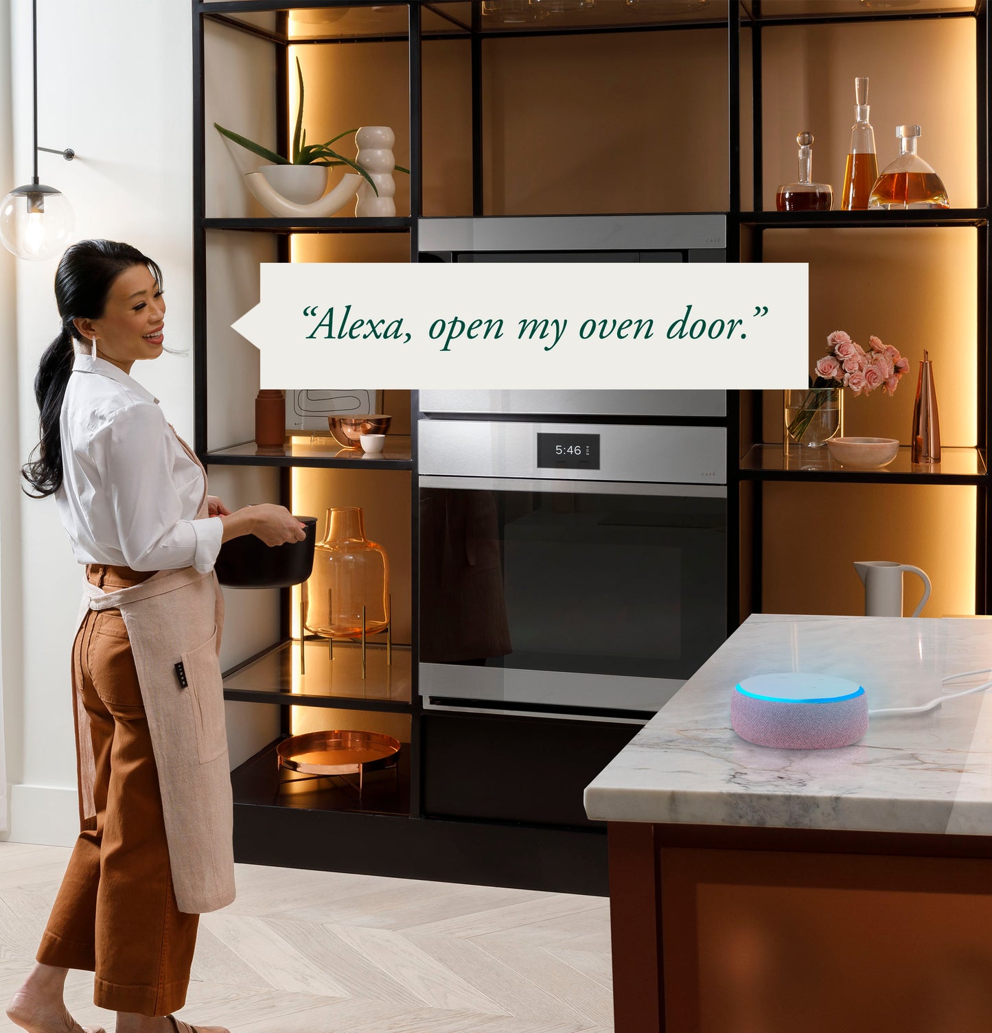 CAFÉ™ 30" Smart Built-In Convection Single Wall Oven in Platinum Glass