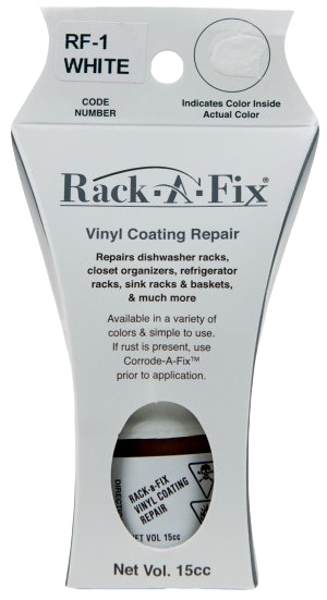 White vinyl coating repair kit for racks and organizers in specialty paint and home improvement under $50 collection