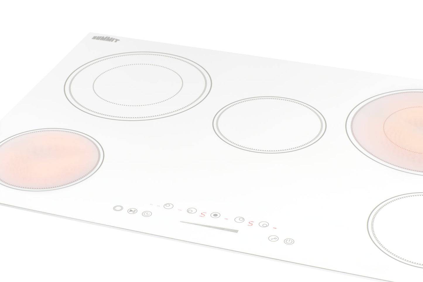 30" Wide 208-240V 5-Burner Radiant Cooktop
