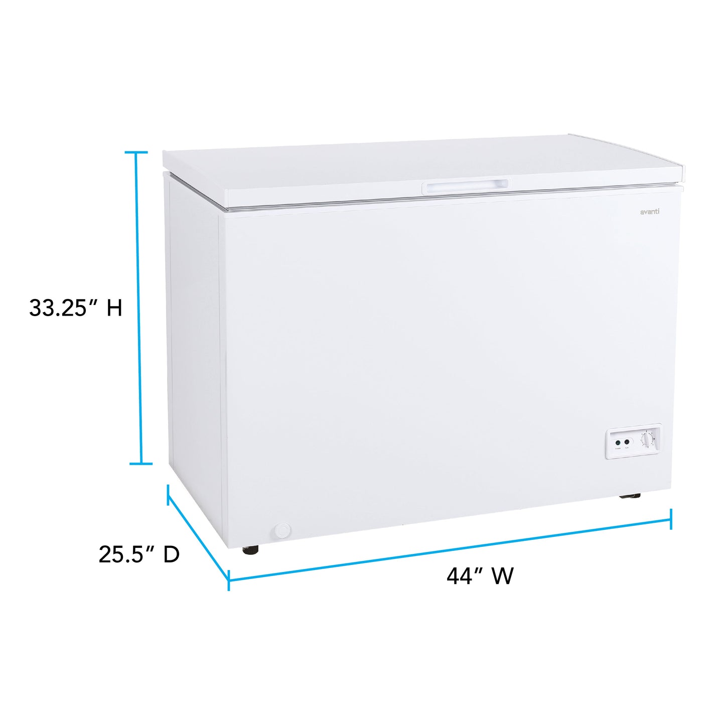 Avanti 10.0 cu. ft. Garage Ready Convertible Chest Freezer - White