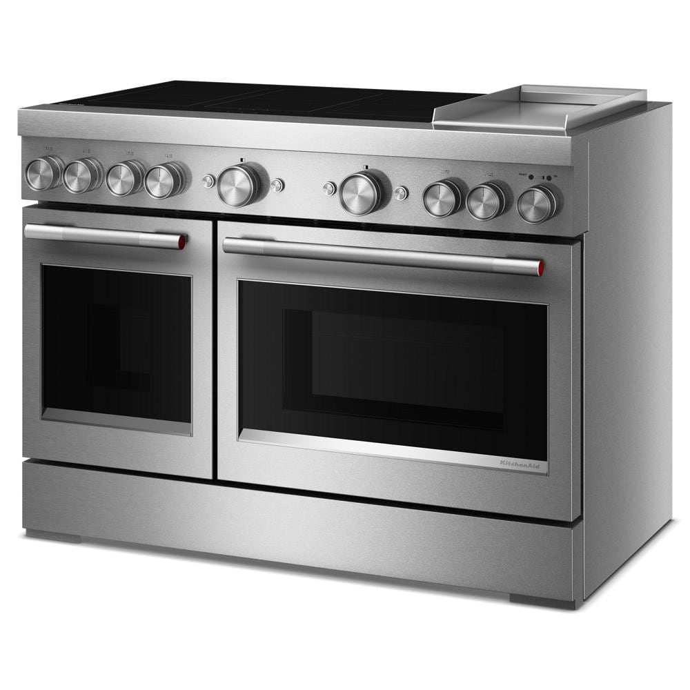 48-Inch 6-Element Induction Freestanding Commercial-Style Range with Griddle