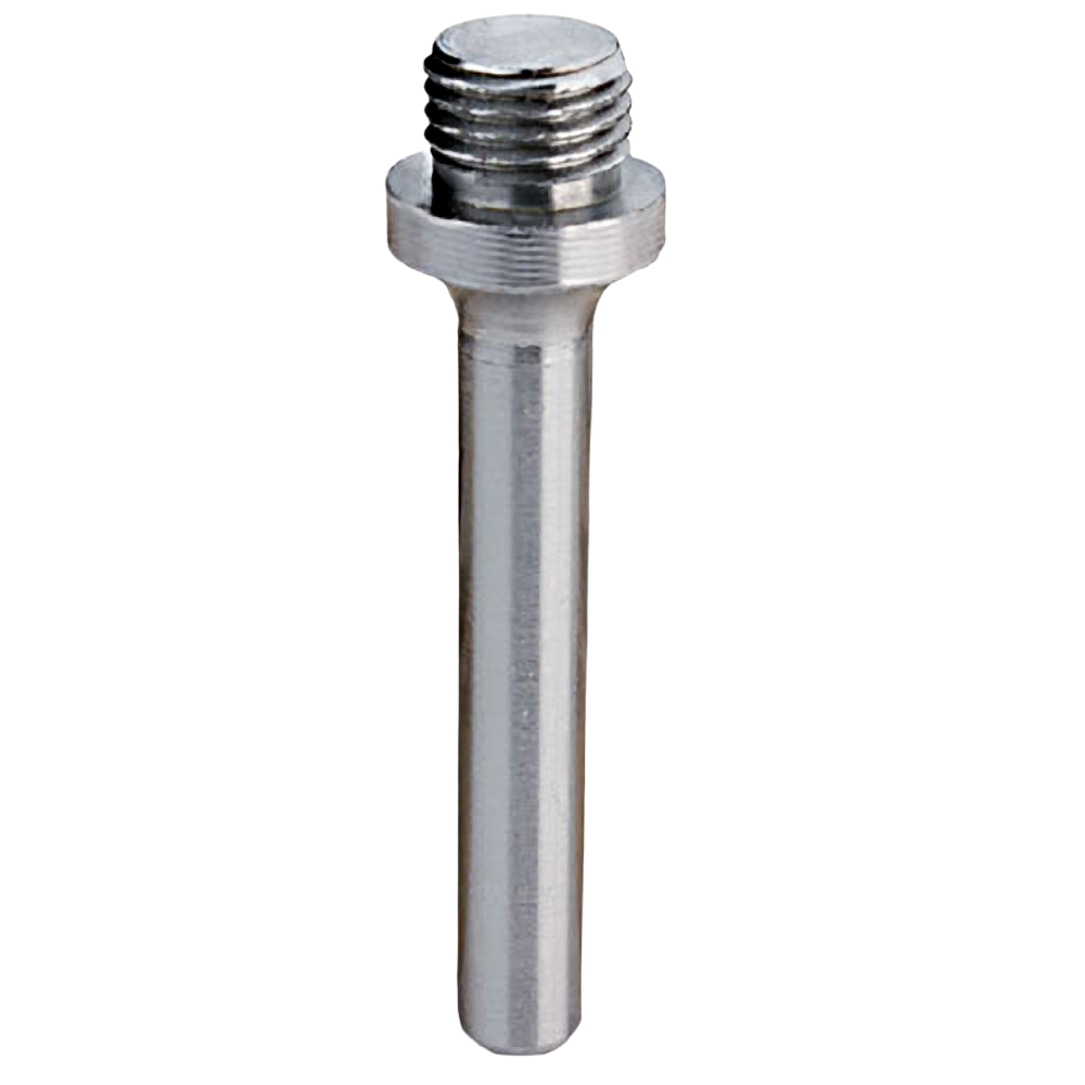 Steel arbor with threaded end and smooth shank for tool accessories and power tool use under $50