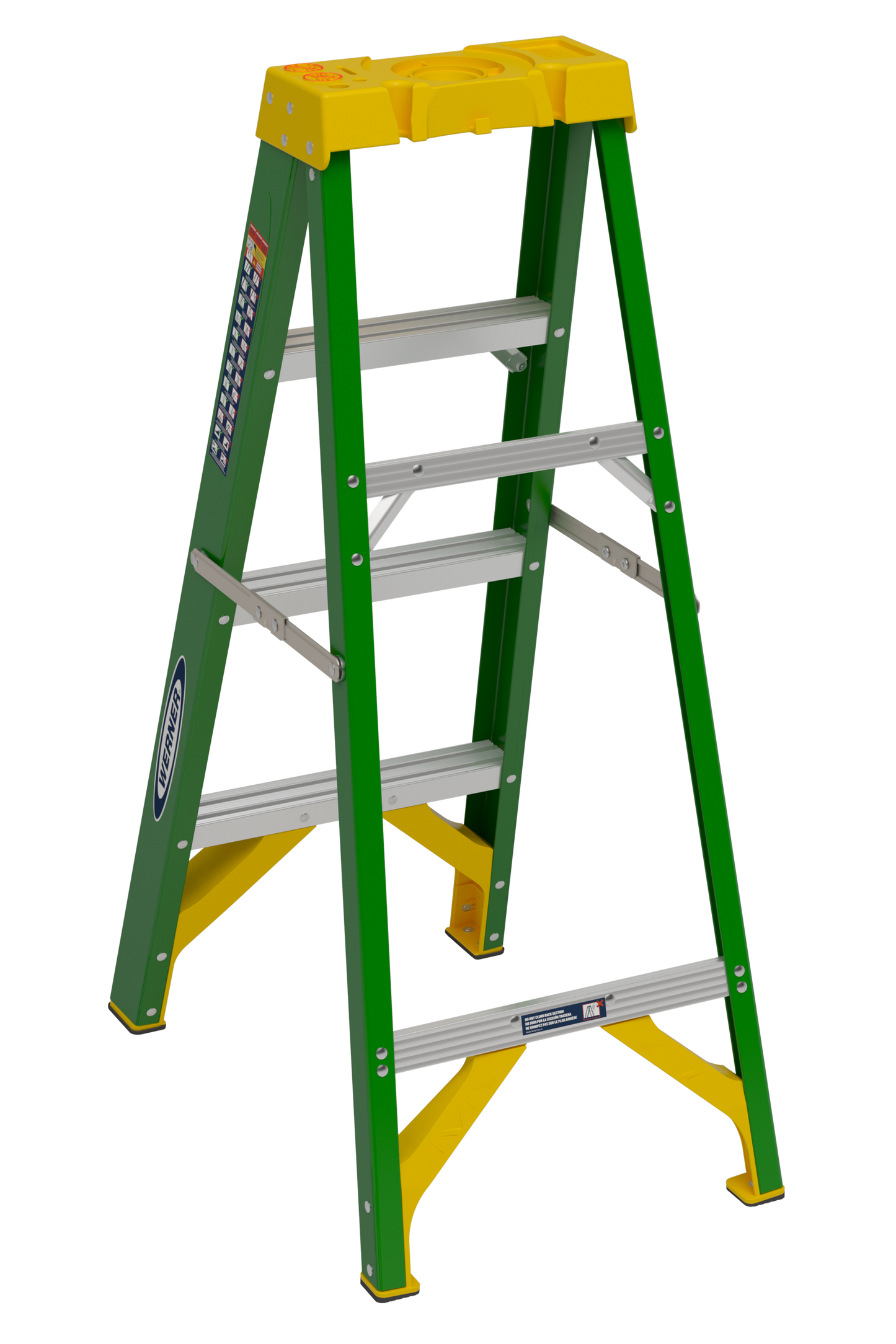 Werner 4 ft. Fiberglass Type II Step Ladder, 225 Lb. Capacity