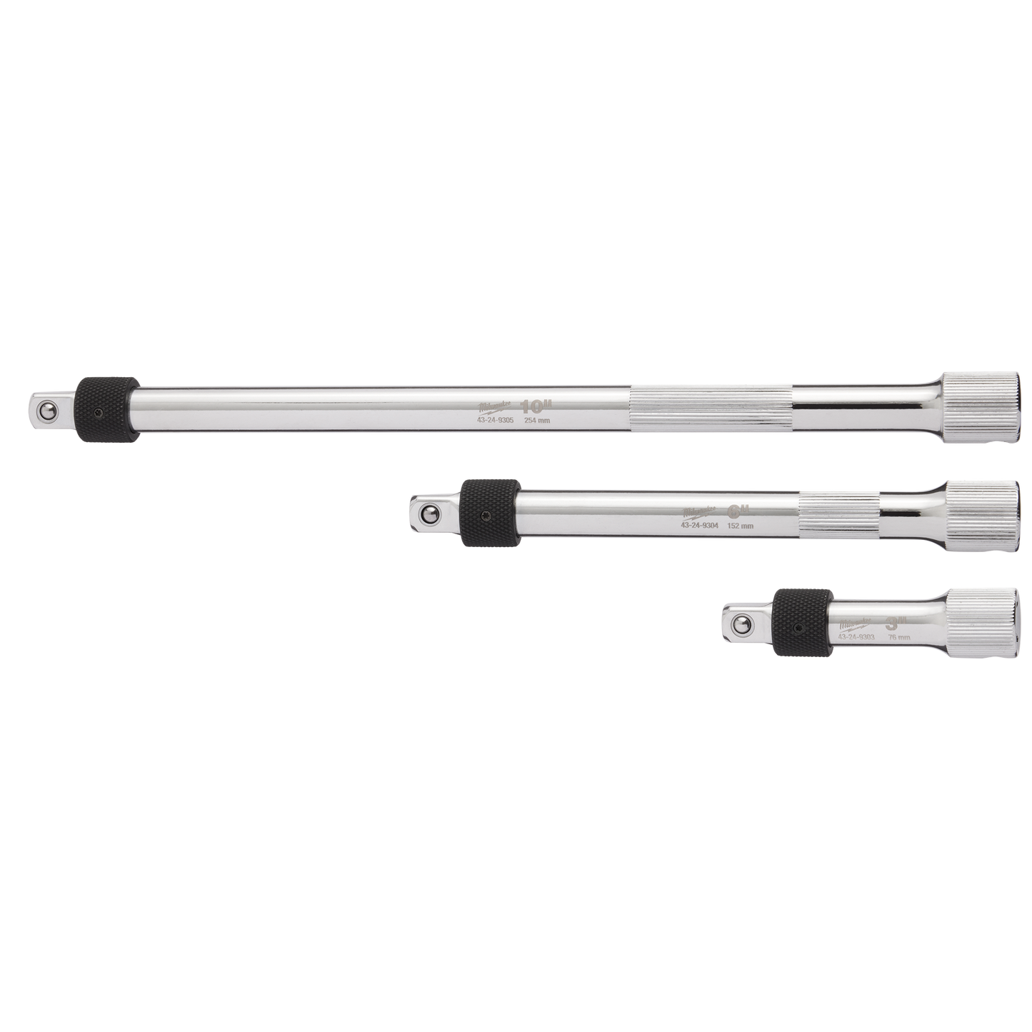 Milwaukee 3pc 3/8” Drive Locking Extension Set