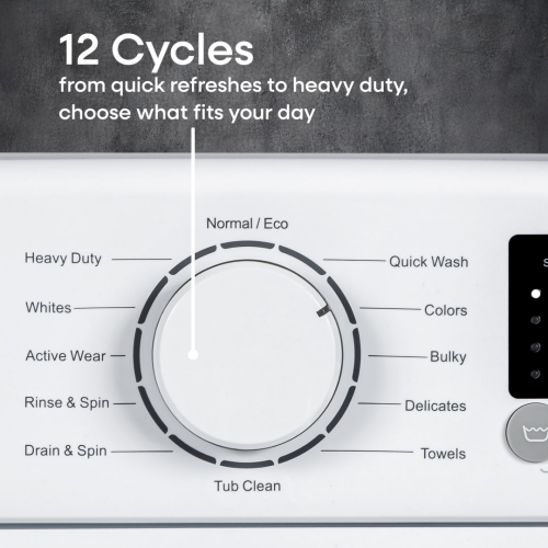 Element Electronics 3.9 cu. ft. Top Load Washing Machine with Agitator - White (ENTW3925EW)