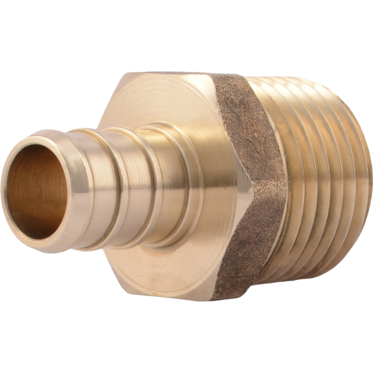 Brass PEX adapter with threaded male pipe fitting for plumbing in Pipes & Fittings and Home Improvement tools under $50