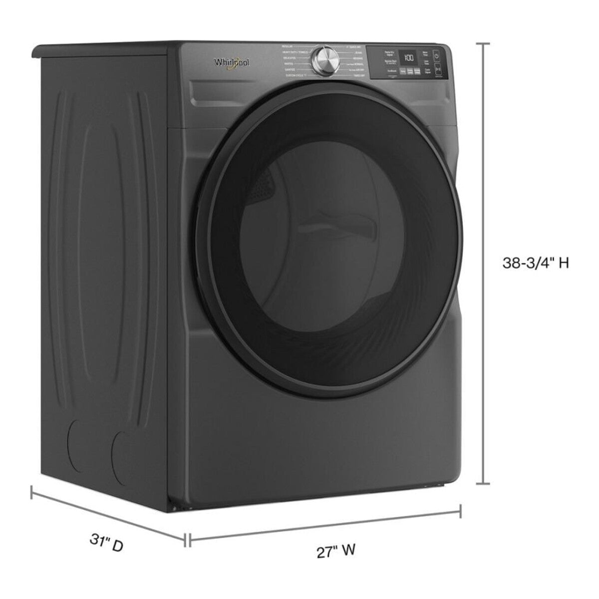 7.4 cu. ft. Smart Front Load ENERGY STAR® Electric Dryer with Wrinkle Shield™ Option