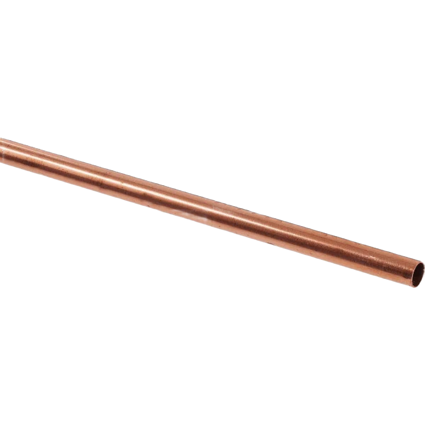 Copper round tube with thin walls, ideal for hardware projects, crafts, and home improvement under 50 dollars.