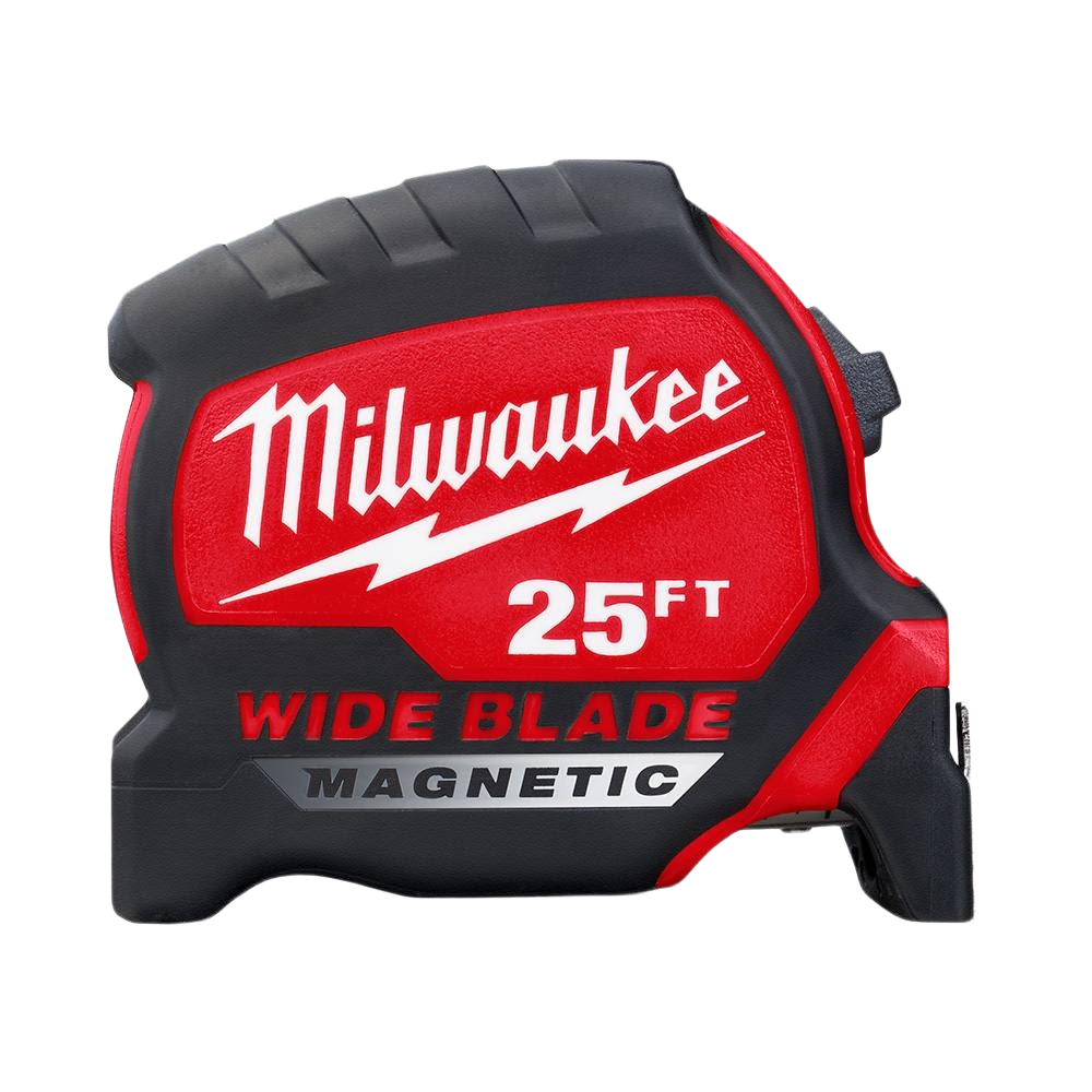 Compact 25-foot magnetic tape measure with wide blade for accurate measurements in woodworking and hand tools collections