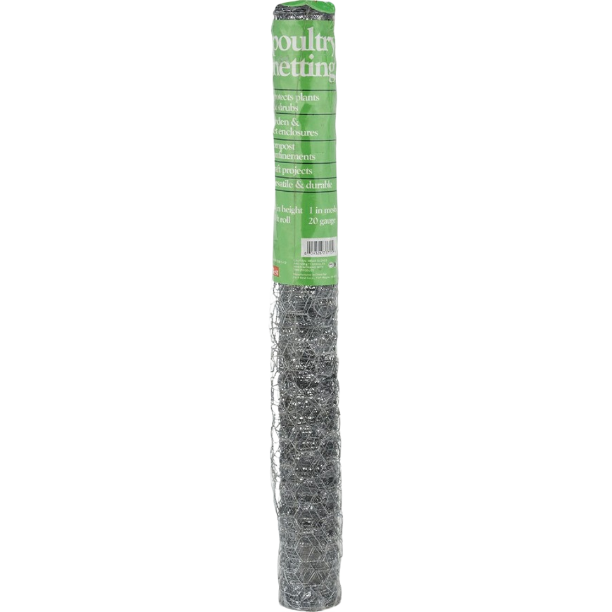 Roll of galvanized hexagonal wire netting for garden fencing and pet containment in farm and pet collection under $50