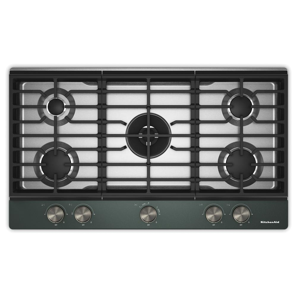 KitchenAid® 36  in. Gas Cooktop with 5 Burners and Integrated Wok Grate
